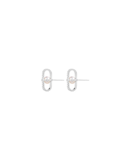 Allegory Pavé Pearl Stud Earrings