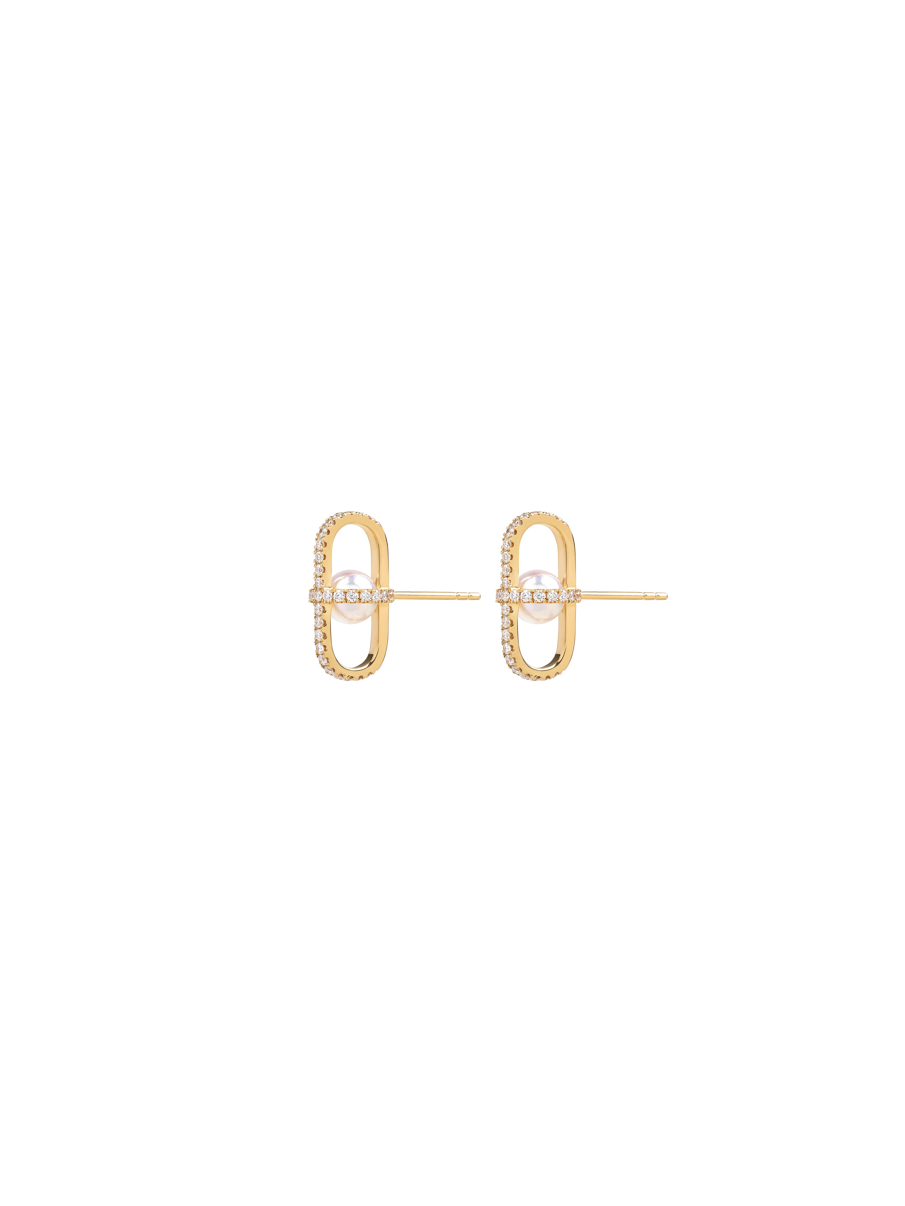 Allegory Pavé Pearl Stud Earrings