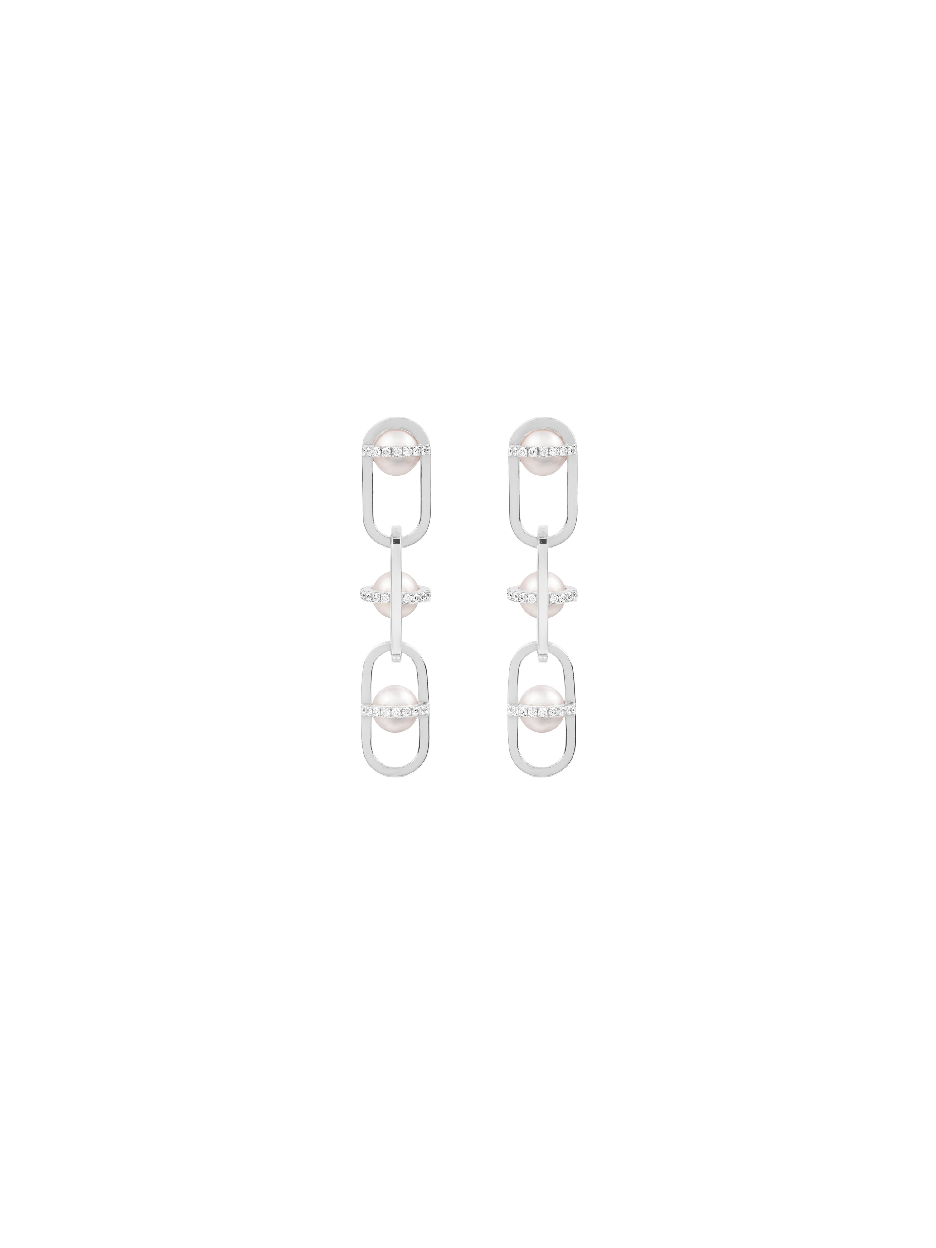 Allegory Pavé Pearl Earrings