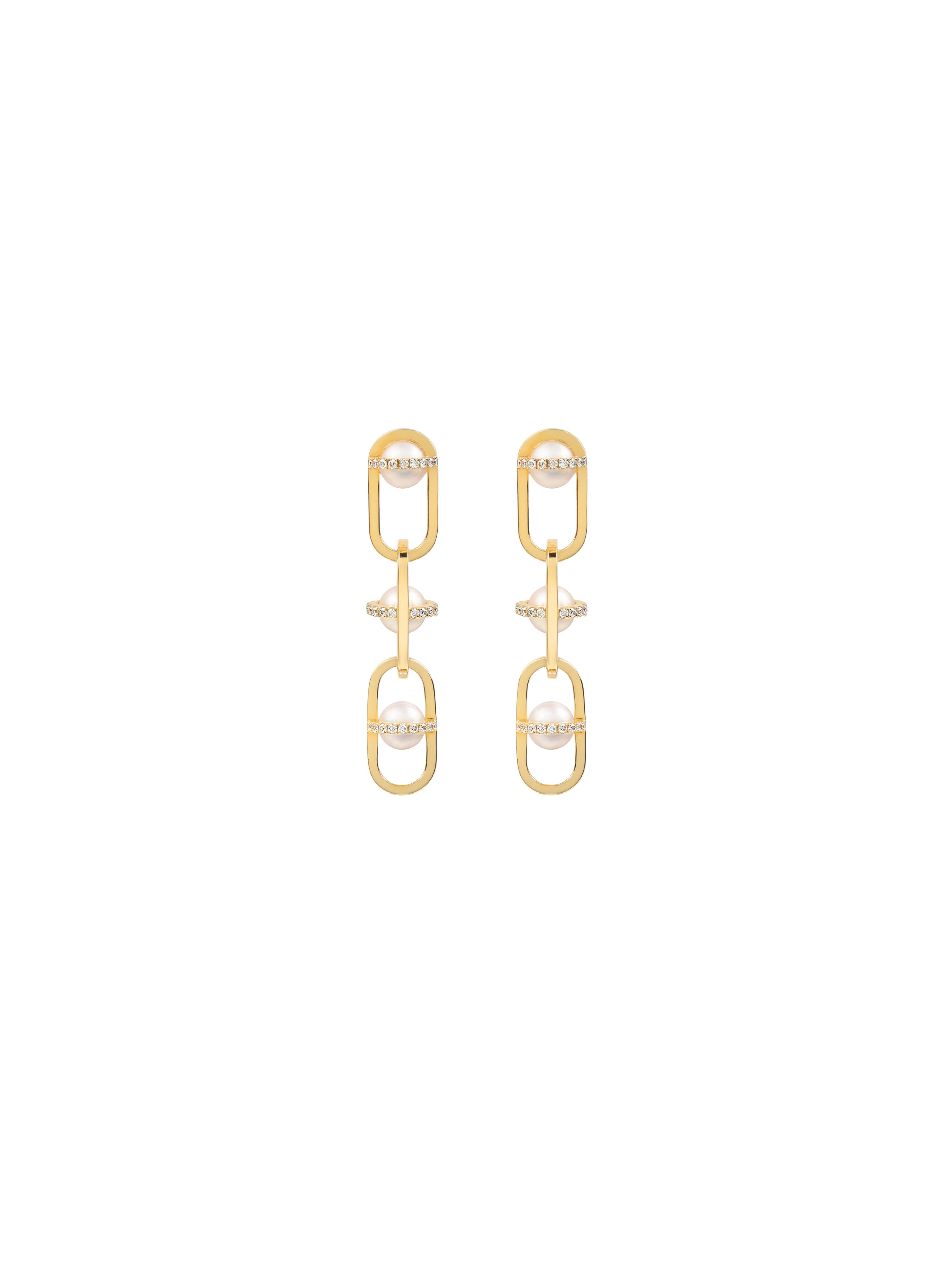Allegory Pavé Pearl Earrings