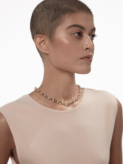 Allegory Pavé Pearl Necklace