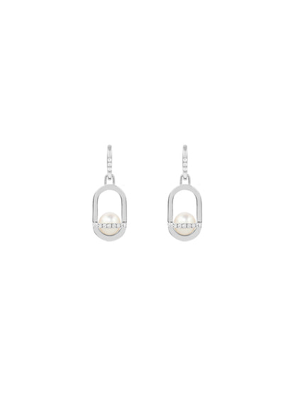 Allegory Pavé Pearl Pendant Drop Earrings