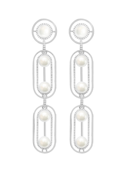 Ellipsis Drop Earrings