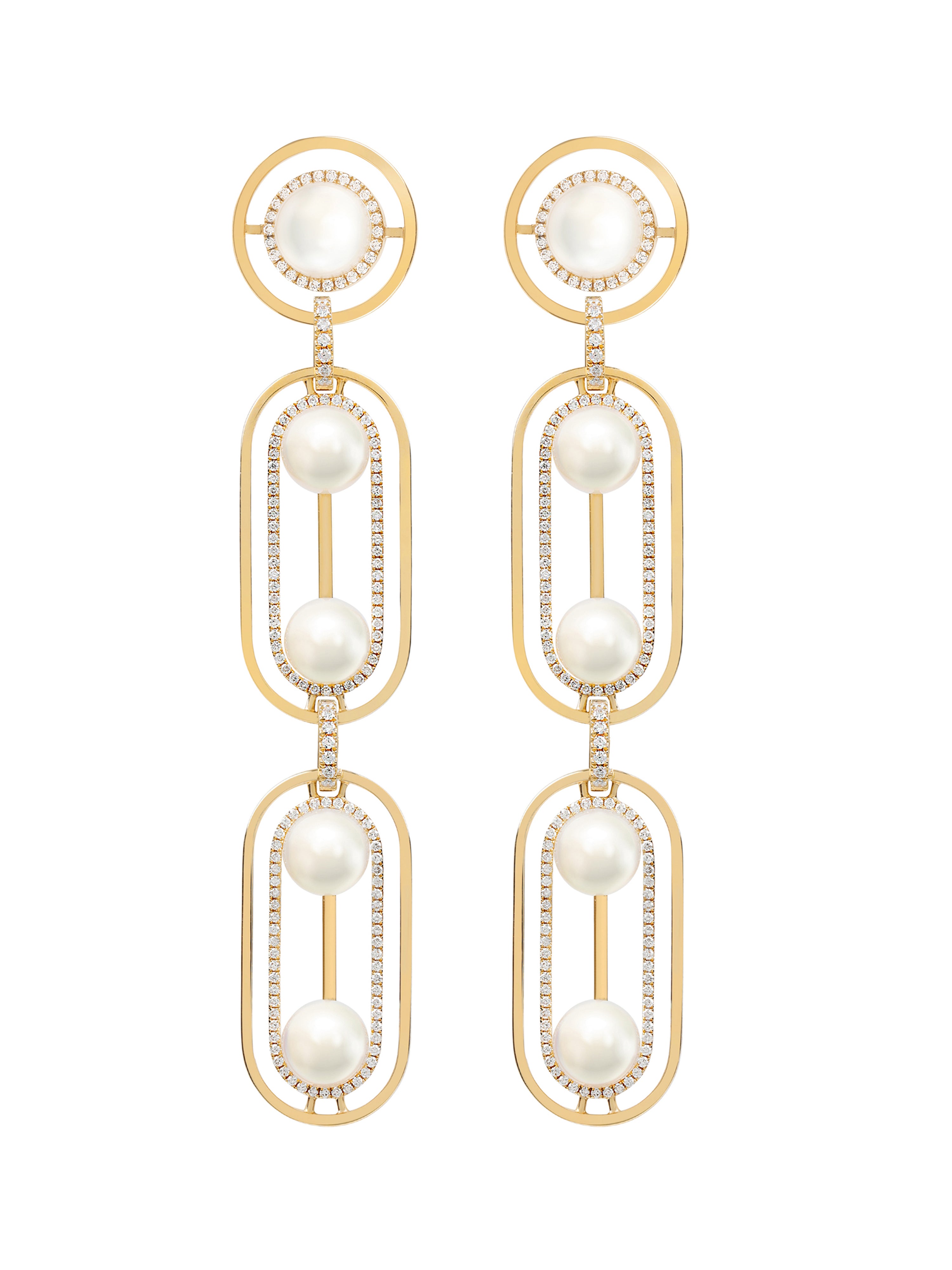 Ellipsis Drop Earrings