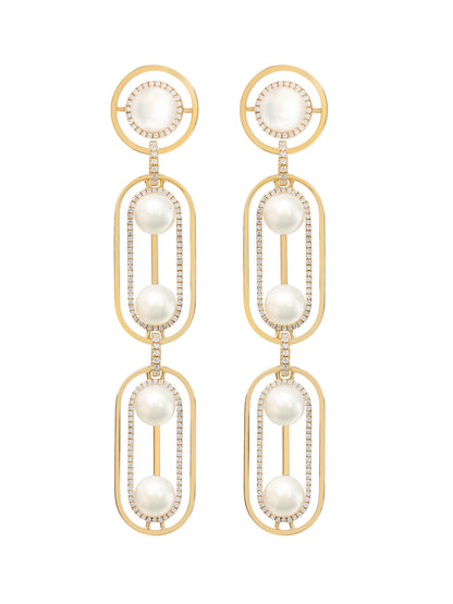 Ellipsis Drop Earrings