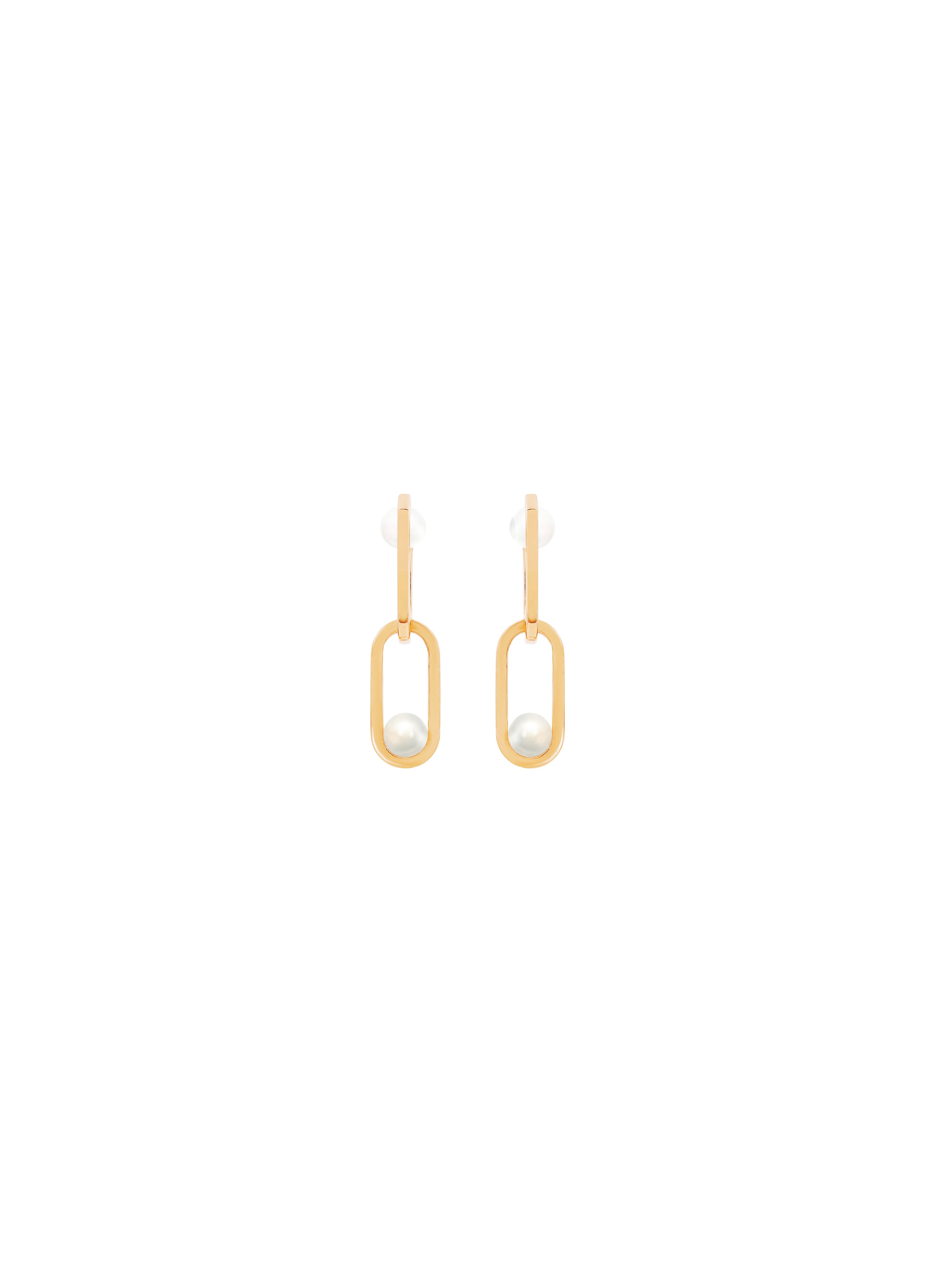 Inversion Pearl Earrings