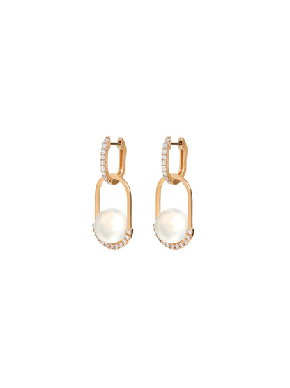 Rhyme Pearl Pendant Drop Earrings