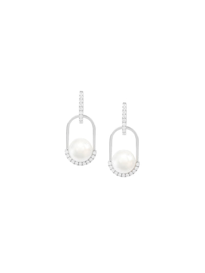 Rhyme Pearl Pendant Drop Earrings