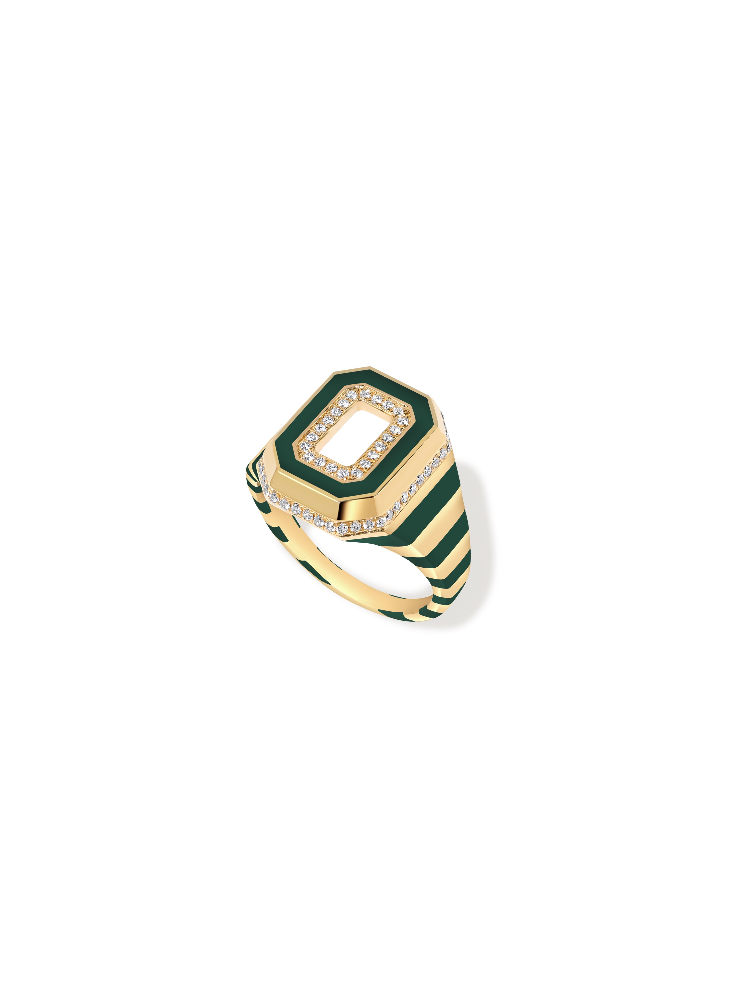 Azar State Green Signet Ring