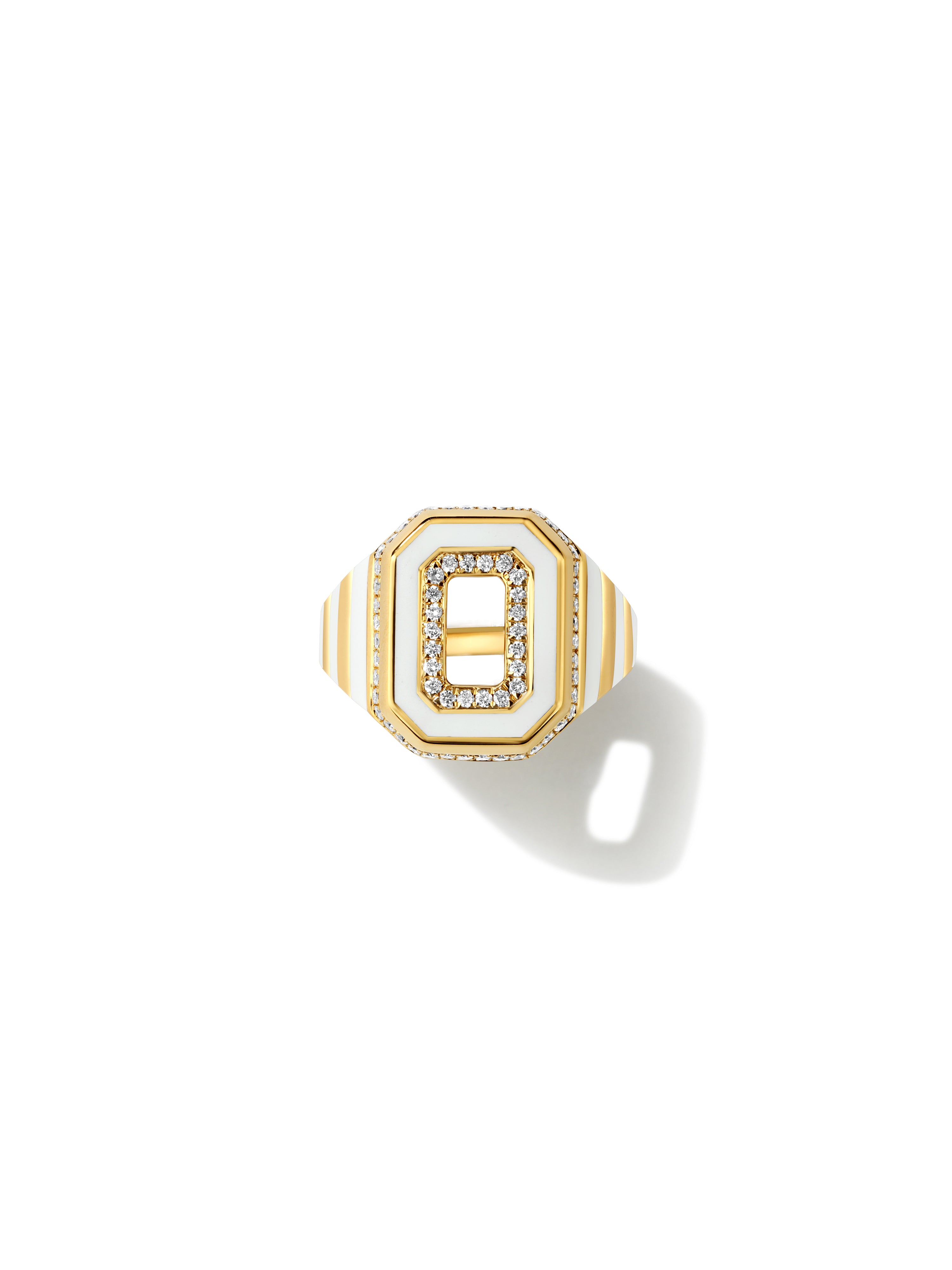 Azar Bone White Signet Ring