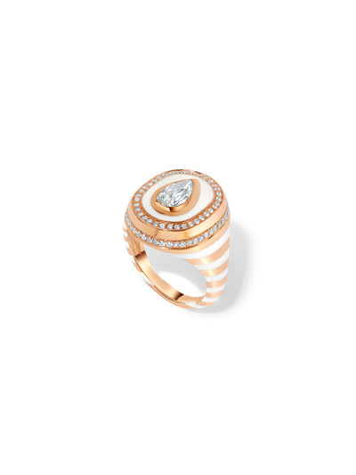 Baret Bone White Signet Ring