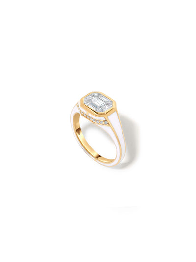 Cabot Bone White Ring