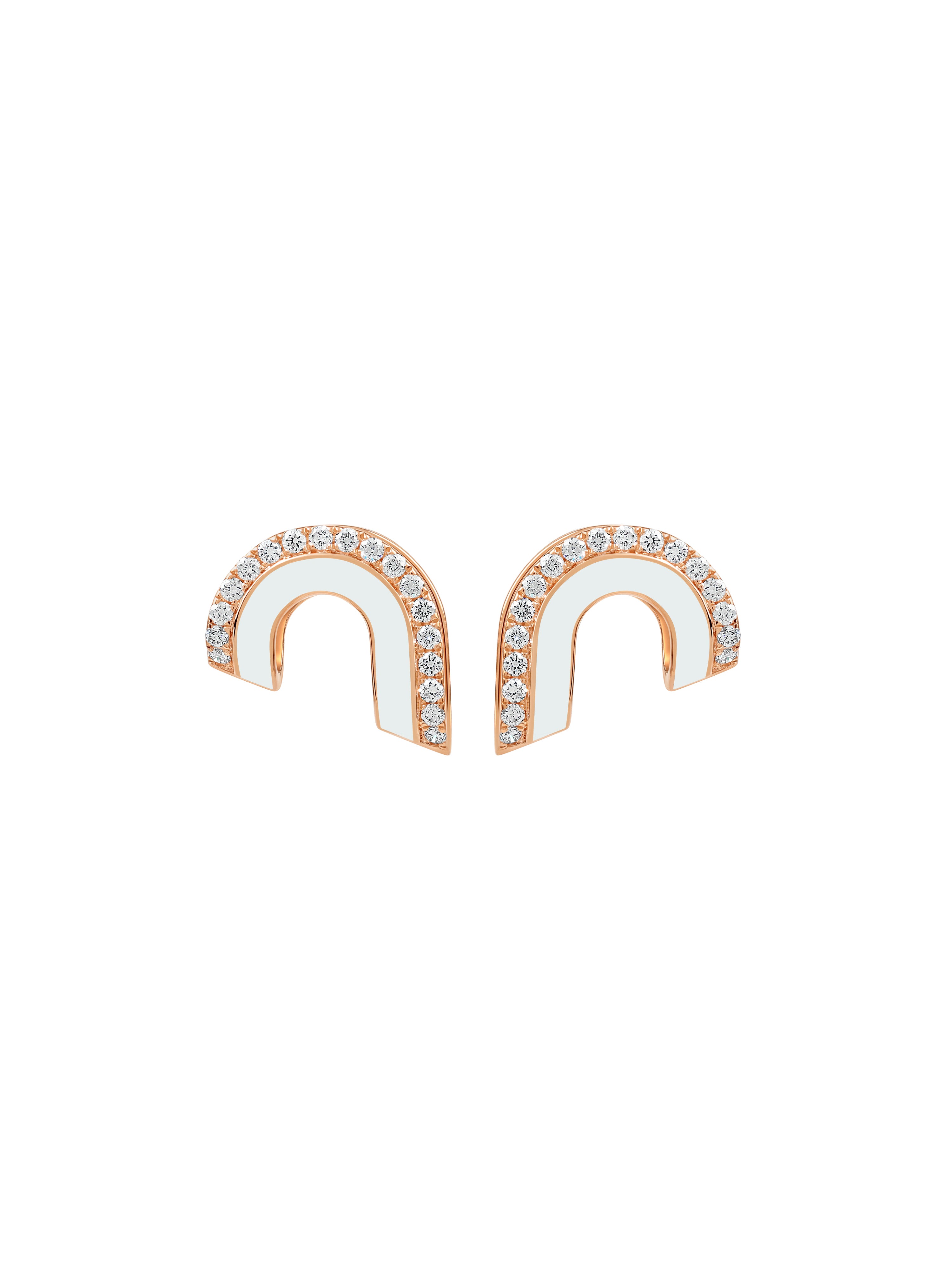 Dias Bone White Earrings