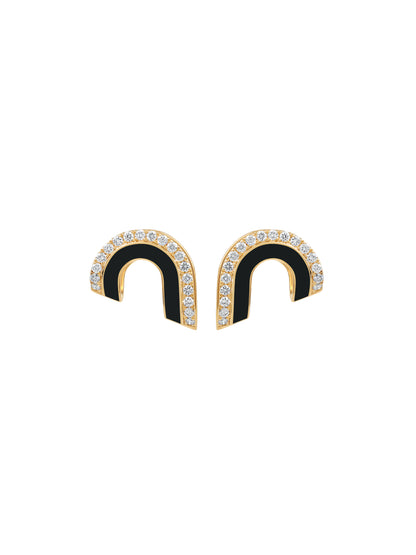 Dias Jet Black Earrings