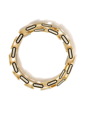 Gold chain hot sale link bracelet