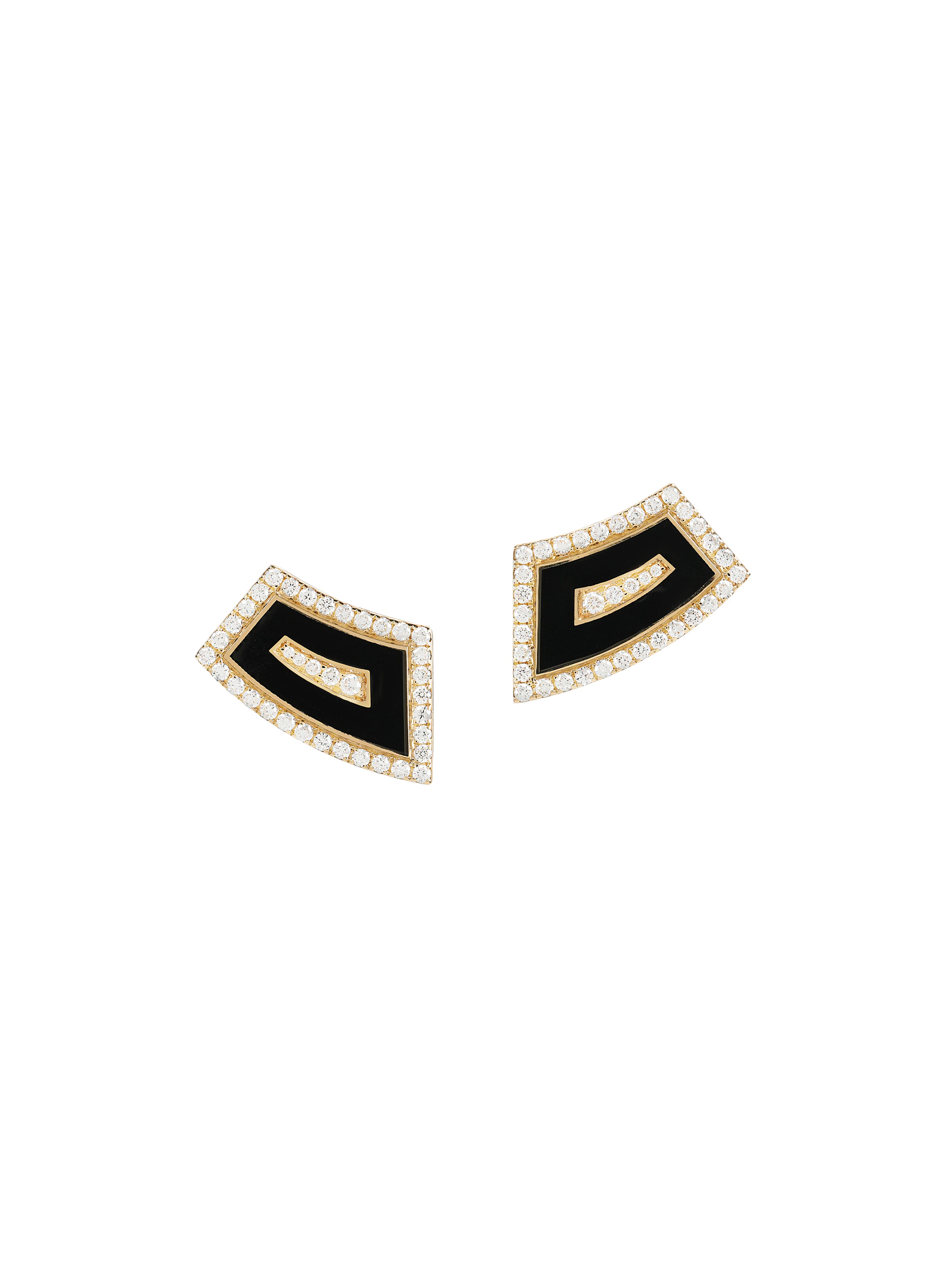 Tabei Jet Black Earrings