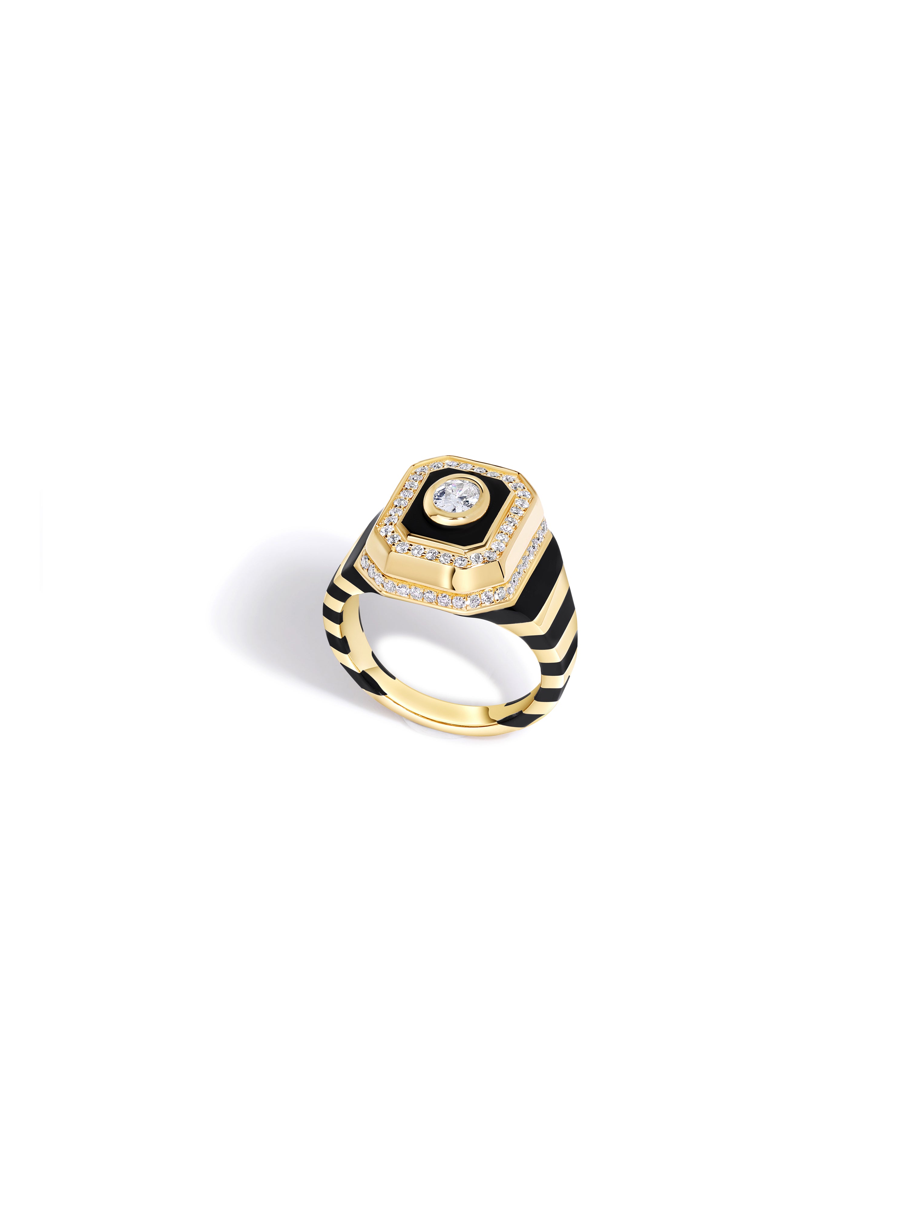 Tsang Jet Black Signet Ring