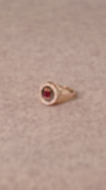 Aebi Blood Moon Signet Ring